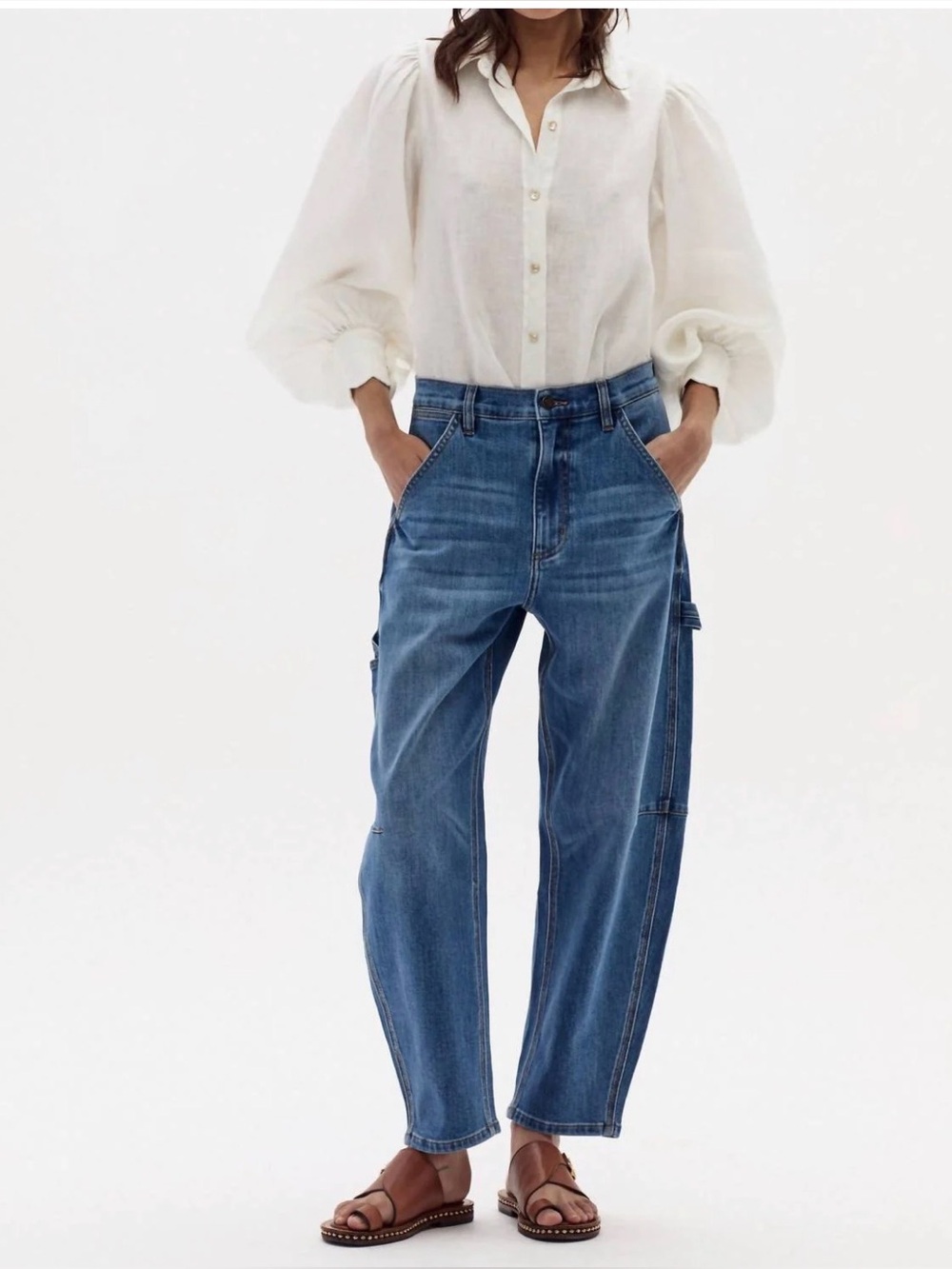 Lanhtropy - Ambar Denim Pant - Washed Indigo - Size Medium